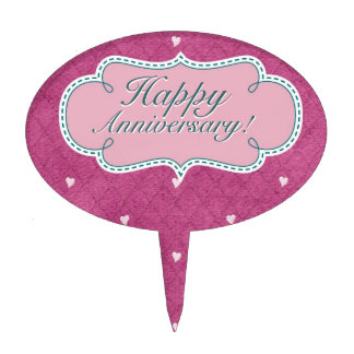 Happy Anniversary Cake Toppers | Zazzle