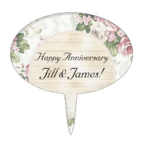 Happy Anniversary Cake Topper cake picks