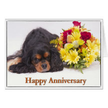 Happy Anniversary Cavalier King Charles Spaniel Cards