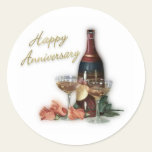Happy Anniversary Celebration Round Sticker