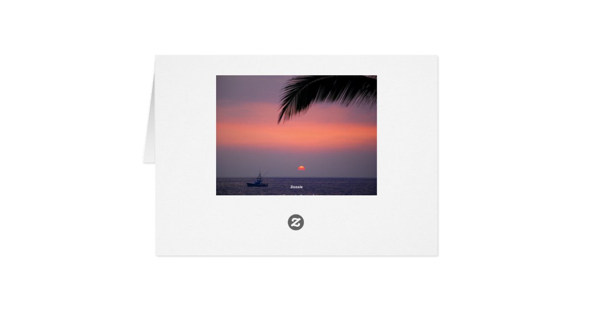 Happy Anniversary Hawaiian Tropical Sunset Card | Zazzle