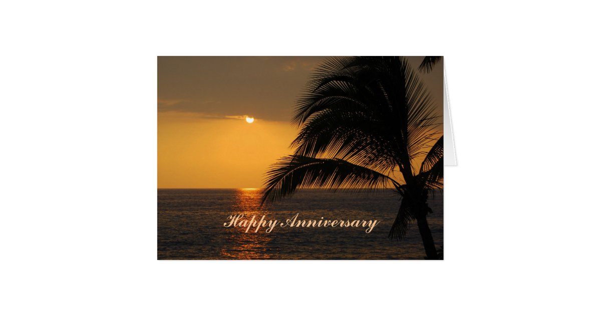 happy-anniversary-hawaiian-tropical-sunset-card-zazzle