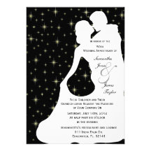 Happy Anniversary Party White Wedding Dancing Silo Personalized Invitation