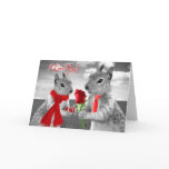 Happy Anniversary Squirrels in Love  Card