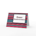 Happy Anniversary : Striped : cards by occasionINVASION Happy Anniversary : Striped : cards