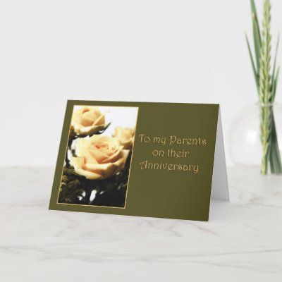 Happy Anniversary to Parents Greeting Cards by Memories_and_More
