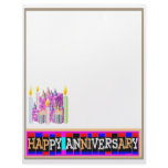 HAPPY Anniversary - touch of class in relationship Letterhead Template