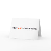 happy anti-valentine's day greeting card