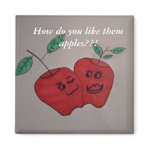 happy apples magnet by KatAnnette happy apples magnet