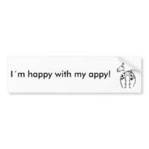 Happy Appy bumper stickers by Gifts_by_Magdalena Happy Appy bumper stickers