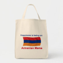 Happy Armenian Mama Tote Bags