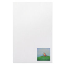 Happy art puppy summer sun cute fun sweet dog stationery design