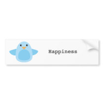 Happy as a Bluebird Bumper Stickers
