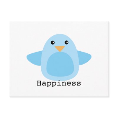 Happy as a Bluebird Post Card