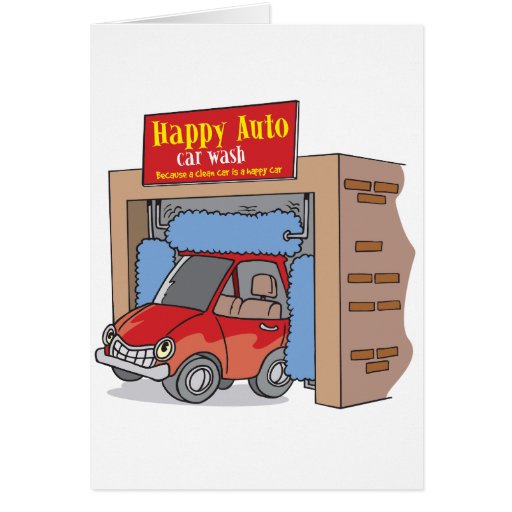 Happy Auto Car Wash Greeting Cards Zazzle