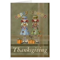 Happy Autumn Thanksgiving Card cards