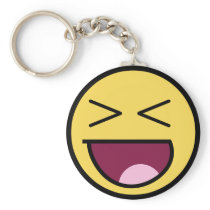 Happy Awesome Face Keychain