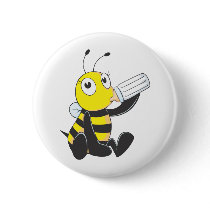 Happy Baby Bee Drinking Milk Pin