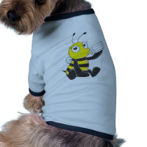 Happy Baby Bee Drinking Milk Pet T Shirt