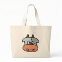 happy baby cow face bags