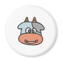 happy baby cow face magnets