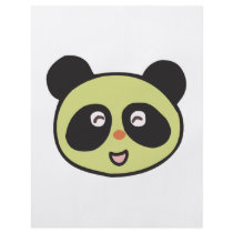 happy baby panda face full color flyer