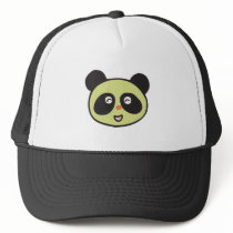 happy baby panda face hat