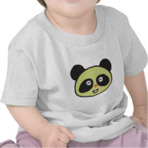 happy baby panda face shirts