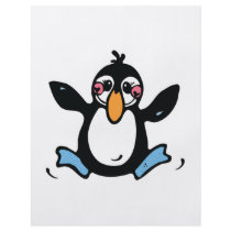 happy baby penguin personalized flyer