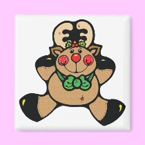 happy baby reindeer magnets