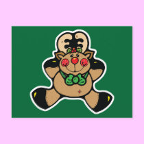 happy baby reindeer postcards