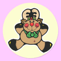 happy baby reindeer stickers