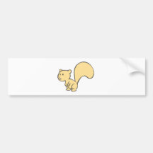 Happy Baby Squirrel Bumper Stickers