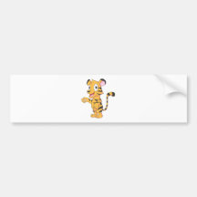 Happy Baby Tiger Cub Bumper Stickers