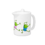 Happy Ballerina Frogs Teapot