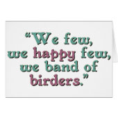 Happy Band of Birders Card