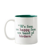 Happy Band of Birders Two-Tone Mug