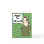 Happy Bar Mitzvah greeting card - Israeli Soldier