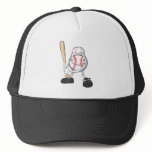 Happy Baseball Player Mesh Hats