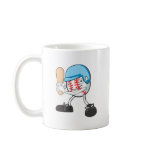 Happy Baseball Player Coffee Mugs