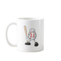 Happy Baseball Player Mugs