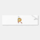 Happy Basketball Player Making a Shot Bumper Sticker