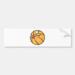 Happy Basketball Sports Ball Smiling Bumper Stickers