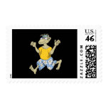 happy beach monkey postage stamps