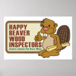 Happy Beaver Poster posters