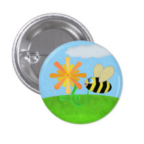Happy Bee Button