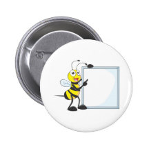 Happy Bee Button