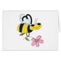 happy bee greeting cards