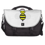 Happy bee cartoon laptop bags