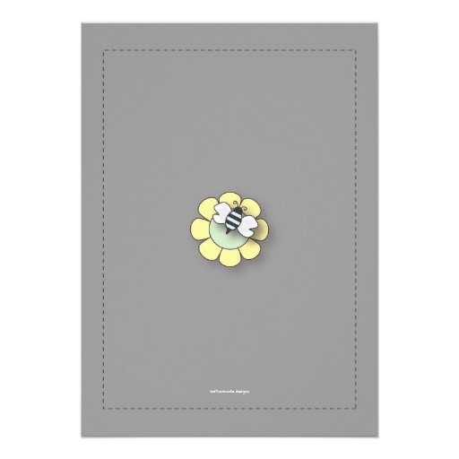 Happy Bee Family Couples Baby Shower for Boy Custom Announcements